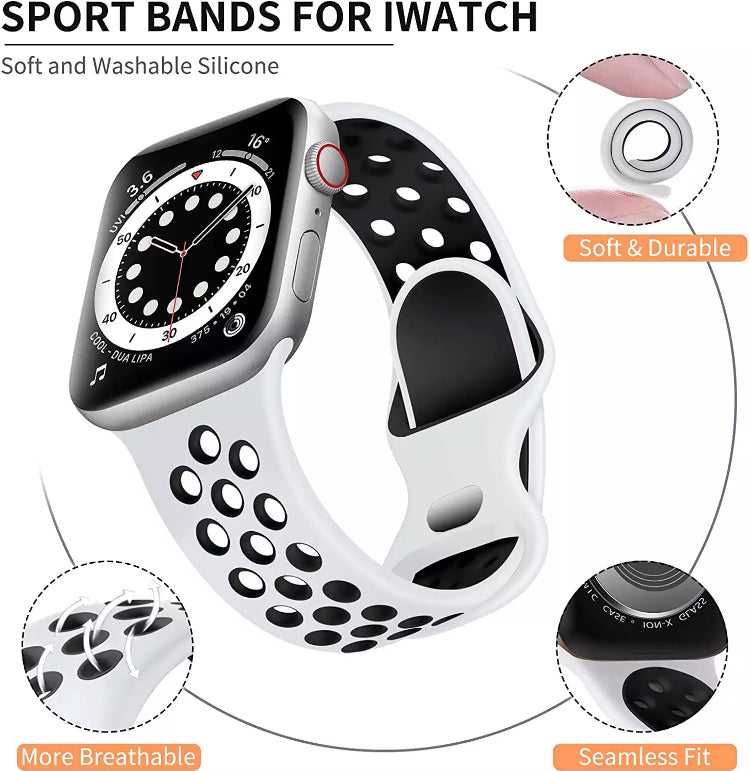 Signature Nike Apple Watch Silicone Sport Bands with Breathable Linings- for Selected Apple Watch 40mm Size - Super Savings Technologies Co.,LTD Signature Nike Apple Watch Silicone Sport Bands with Breathable Linings- for Selected Apple Watch 40mm Size - Super Savings Technologies Co.,LTD